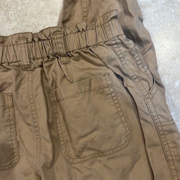 Polo Ralph Lauren Khaki Tan Twill Elastic Waist Utility Jogger Pants 12 Girls - Picture 6 of 7